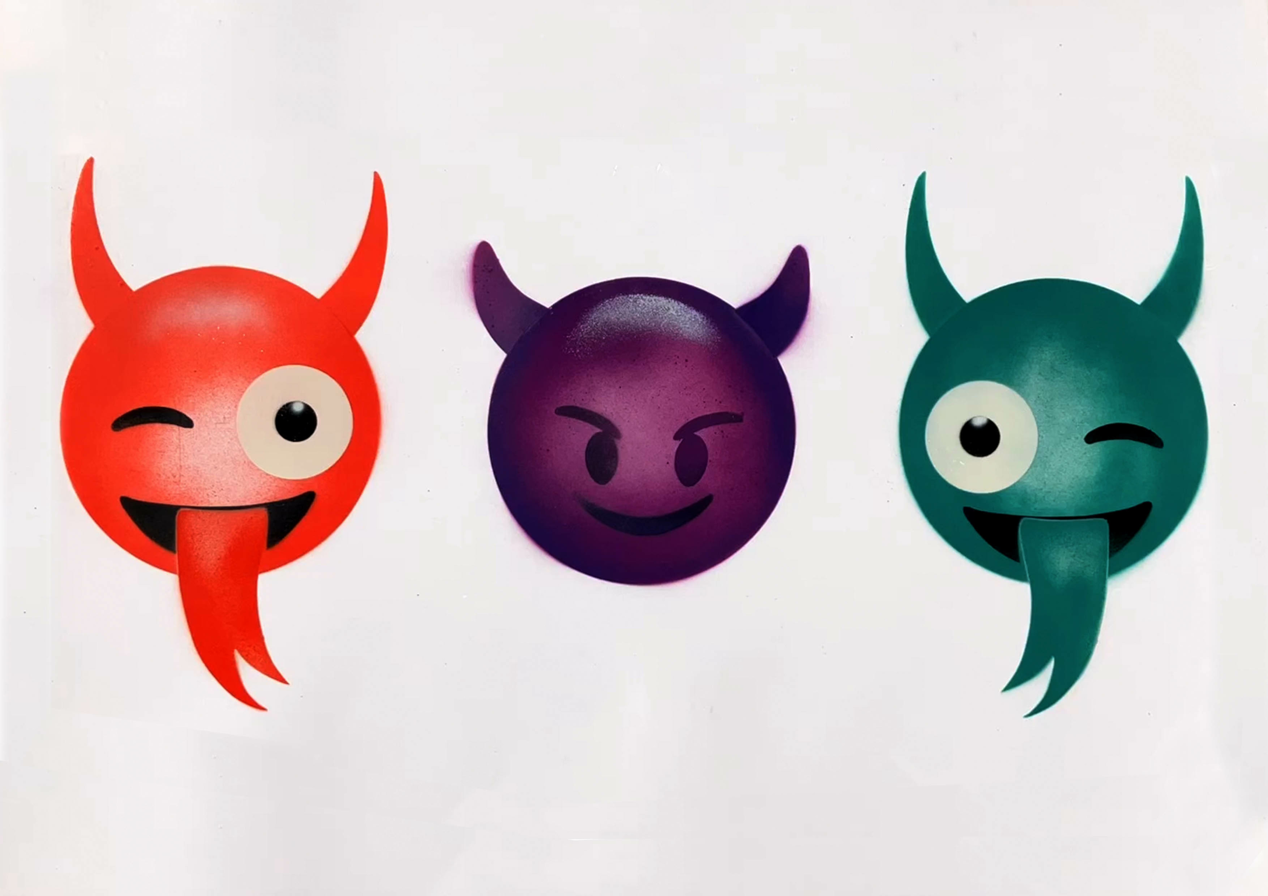 Triple devil emoji A1
