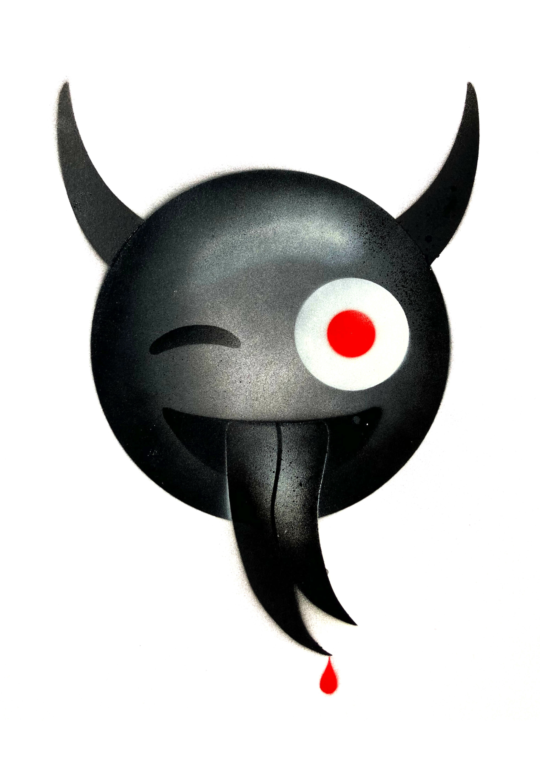 Black devil emoji A3