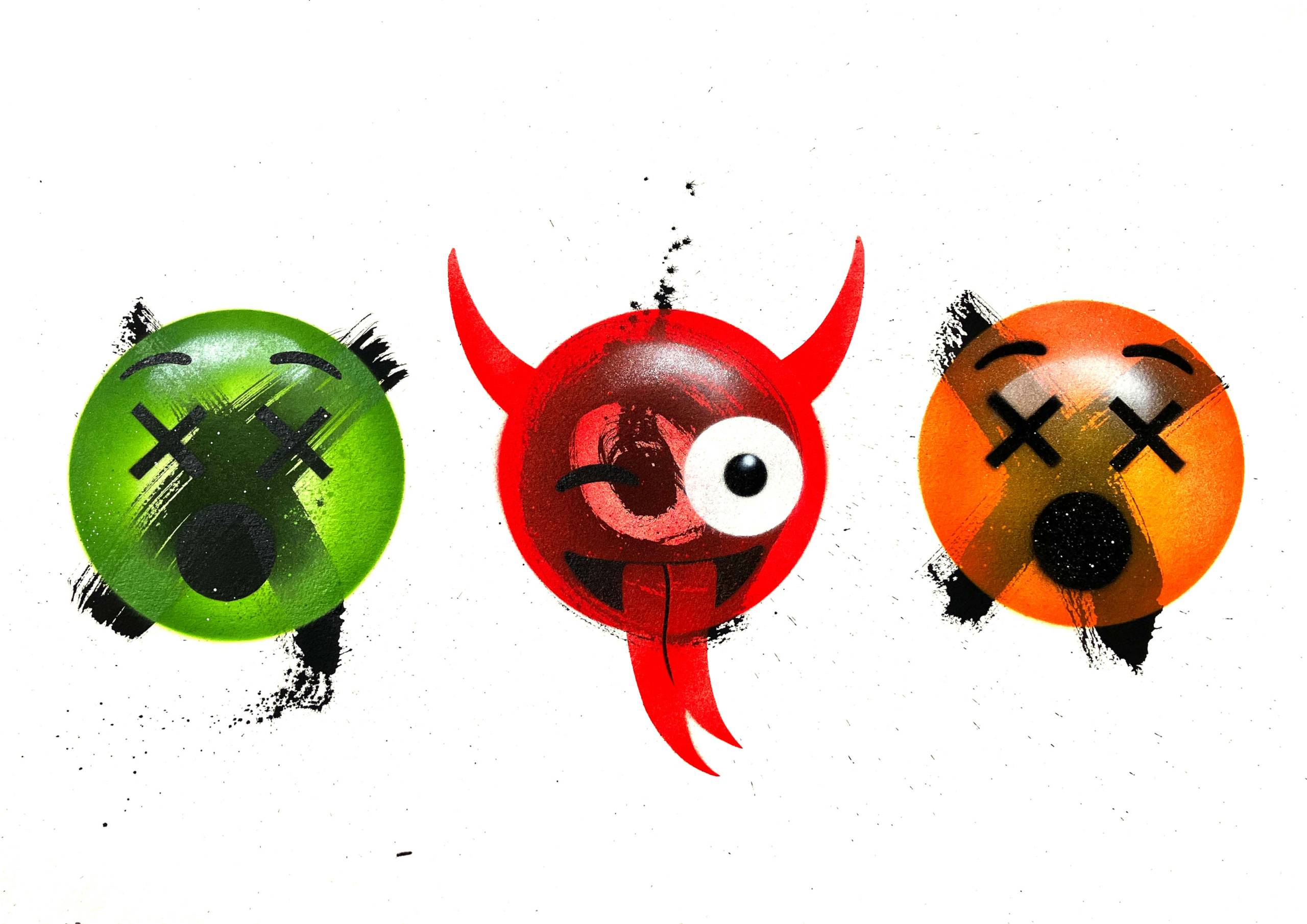 Triple xeyes devil emoji A1